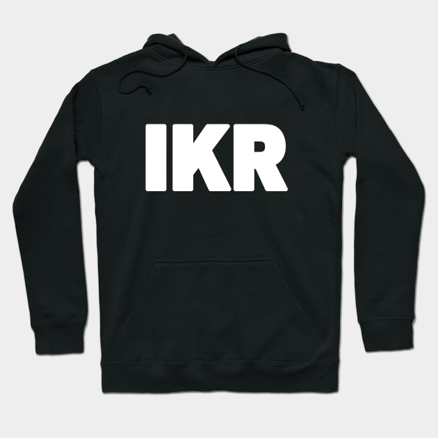 IKR | Text Slang Hoodie by tinybiscuits